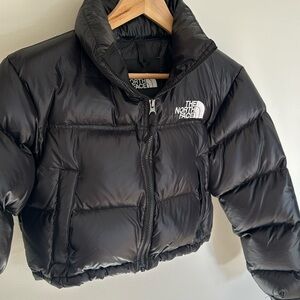 The North Face Nuptse Cropped 700 Puffer Jacket - XS
